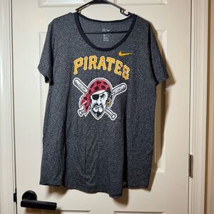 Nike Heathered Gray T-Shirt with Yellow Swoosh